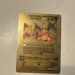 Pokemon Charizard Metal Collectible Card 1999 Vintage Nintendo Dragon TCG - Image 1