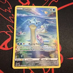 Pokemon TCG Lapras Crown Zenith: Galarian Gallery Ultra Rare Card GG05/GG70 NM - Image 1