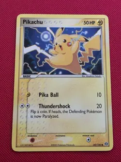Pokemon TCG Pikachu EX Emerald 60/106 Regular LP - Image 1