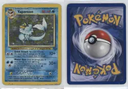 Vaporeon Holo Pokemon Jungle #12 1999 - Image 3