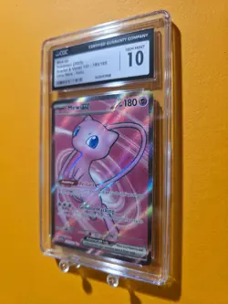 CGC 10 GEM MINT Mew ex 193/165 2023 Pokemon 151 Ultra Rare Holo Scarlet & Violet - Image 2