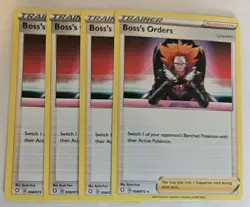 Boss’s Orders Lysandre X4 Playset 058/072 Pokemon TCG NM - Image 1