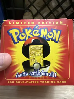 Pokemon Burger King Pikachu 23k Gold Plated Card 1999 with COA - Image 4