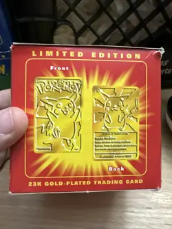 Pokemon Burger King Pikachu 23k Gold Plated Card 1999 with COA - Image 5