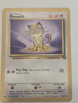 Meowth Gold Border Fruit Roll Up Promo 56/64 Pokemon TCG RARE - Image 1