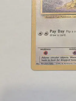Meowth Gold Border Fruit Roll Up Promo 56/64 Pokemon TCG RARE - Image 4