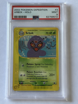 2002 Pokemon Expedition - Arbok Holo #3 PSA 9 MINT - Image 1