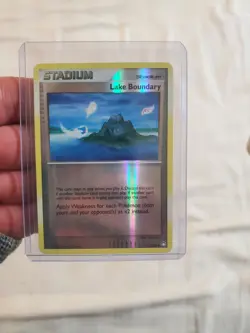 Lake Boundary Reverse Holo 112/123 Pokemon LP Condition (Mysterious Treasures) - Image 1