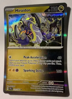 Pokemon Miraidon Holo Rare SV05: Temporal Forces 121/162 NM - Image 1