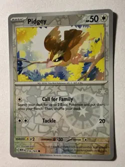 Pidgey 016/165 Sv: Scarlet & Violet 151 Reverse Holo Pokemon NM - Image 1