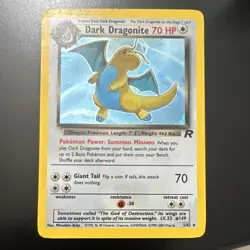 Pokemon TCG Dark Dragonite Holo Rare 5/82 - Image 1
