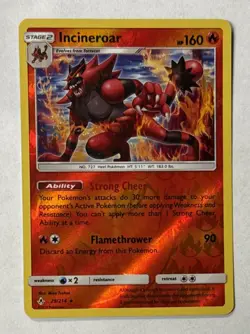 2019 Pokemon TCG Incineroar Reverse Holo 29/214 Unbroken Bonds Ungraded - Image 1