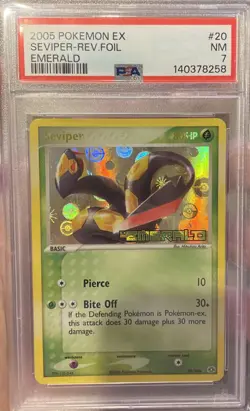 Pokemon Seviper EX Emerald Reverse Holo Rare #20 PSA 7 Mint - Image 1