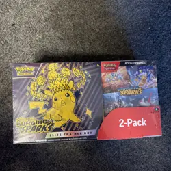 Pokemon Surging Sparks ETB & Booster Bundle Costco 2-pack. Factory Sealed - Image 1