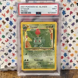 Ivysaur 5/18 2001 Southern Islands PSA 9 Pokemon Vintage WotC New Cert - Image 1
