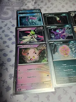 16× Pokemon Cosmos Holo Lot Many SWIRL! Suicune Sableye Ralts Riolu Tyranitar - Image 2