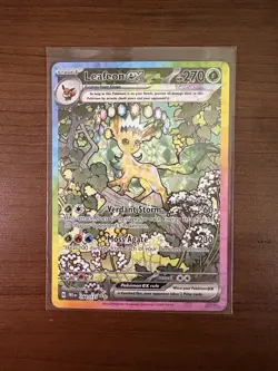 Pokemon TCG Leafeon ex SIR 144/131 Prismatic Evolutions NM English - Image 1