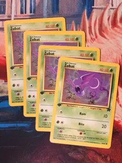Zubat 70/82 Team Rocket 1st Edition Pokemon TCG WOTC - Image 3