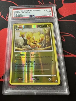 PSA 7 Shinx SH12 Arceus Shiny Reverse Holo Pokemon Platinum 2009 - Image 1