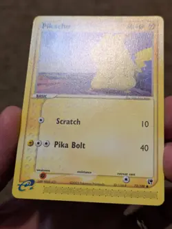 Pokemon TCG Pikachu 72/100 EX Sandstorm Regular Common LP - Image 3