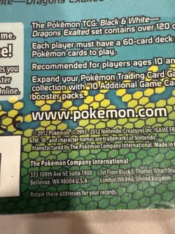Pokemon Black & White Dragons Exalted Booster Pack Factory Sealed Giratina Art - Image 4