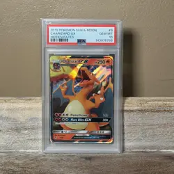Pokemon TCG Hidden Fates Charizard GX 9/68 PSA 10 GEM MT Ultra Holo Rare - Image 1