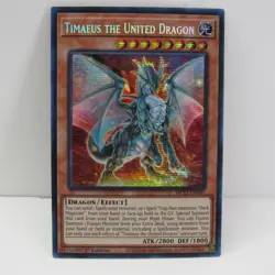 Timaeus the United Dragon MP23-EN003 Prismatic Secret Rare 1st Edition Yugioh - Image 1