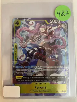 One Piece Perona OP14-111 R 1 Star Alt Art The Azure Sea's Seven - Image 3