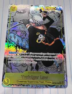 One Piece CCG Trafalgar Law Manga Alternate Art OP10-119 - Back Corner Dent - Image 4
