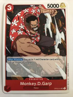 One Piece TCG Pillars Of Strength Monkey.D.Garp OP03-014 NM - Image 1