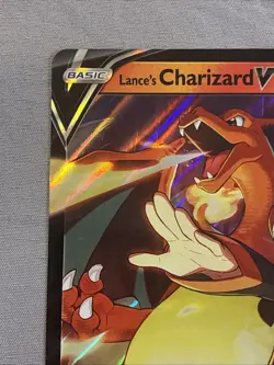 Lance's Charizard V SWSH133 JUMBO OVERSIZED Black Star Promo Pokemon Card - Image 4