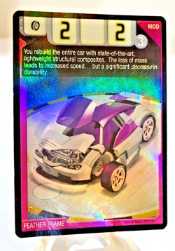 Feather Frame rare Hot Wheels Acceleracers Foil #160/246 Collectible Card Game - Image 1