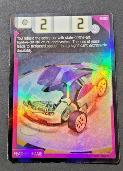 Feather Frame rare Hot Wheels Acceleracers Foil #160/246 Collectible Card Game - Image 4
