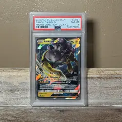Pokemon TCG SV Black Star Promo Raikou GX SM121 PSA 8 Holo Promo Card Graded - Image 1