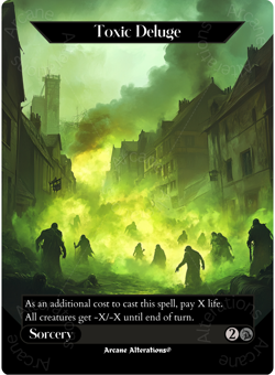 Toxic Deluge - Full Art Altered Art Custom Proxy Cards - Image 1