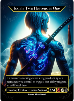 Isshin, Two Heavens as One - Full Art Altered Art Custom Cards - Image 1