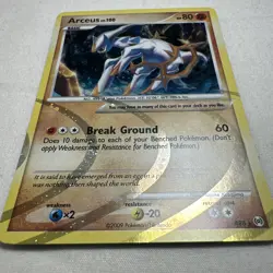 Pokemon TCG Arceus LV. 100 AR8 Platinum Rare Holo Card - Image 1