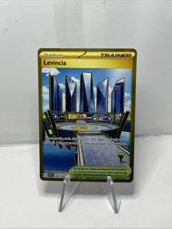 Pokemon TCG Trainer Card Levincia Stadium Gold, 244/182 - Image 1