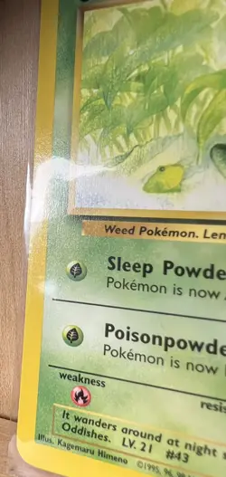 ‘Oddish’ (63/82) Team Rocket Set Common, Pokemon Trading Card Unlimited LP - Image 3