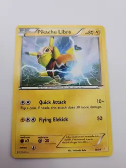 Pikachu Libre Pokemon Card 14/30 non-Holo XY Promo - Image 1