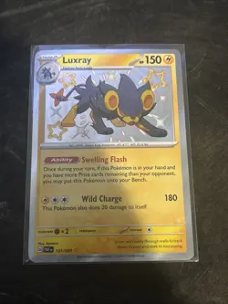 Pokemon TCG Luxray Paldean Fates Shiny Holo Rare Card 137/091 - Image 1