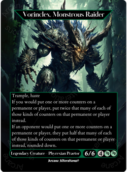 Vorinclex, Monstrous Raider - Full Art Altered Art Custom Cards - Image 1