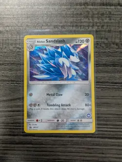 Alolan Sandslash SM127 Sun & Moon Black Star Promo Holo Pokemon Card NM - Image 1
