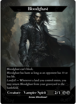 Bloodghast - Full Art Altered Art Custom Proxy Cards - Image 1