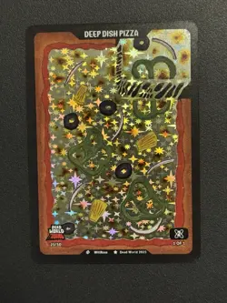 Dead World TCG Deep Dish Pizza 21/30 Rising Mini Set Holo Rare Card 2025 - Image 1
