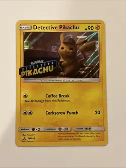 Detective Pikachu - (Stamped) SM190 Holo PROMO NOT SEALED Movie Pokemon Card - Image 1