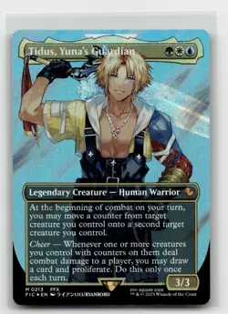 Tidus, Yuna's Guardian (Borderless) (Surge Foil) 213 Commander: FINAL FANTASY - Image 1