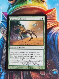 MTG Kodama's Reach - Champions of Kamigawa Regular - Signed By Artist, LP - Image 1
