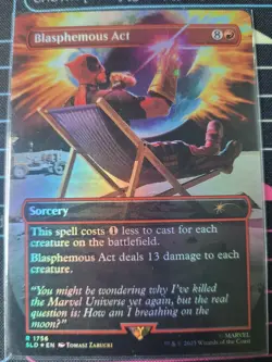 Blasphemous Act (1756) (Rainbow Foil) Secret Lair Drop Foil - Image 1