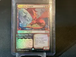 Decadent Dragon - Wilds of Eldraine WOE - MTG Showcase Foil - Image 1
